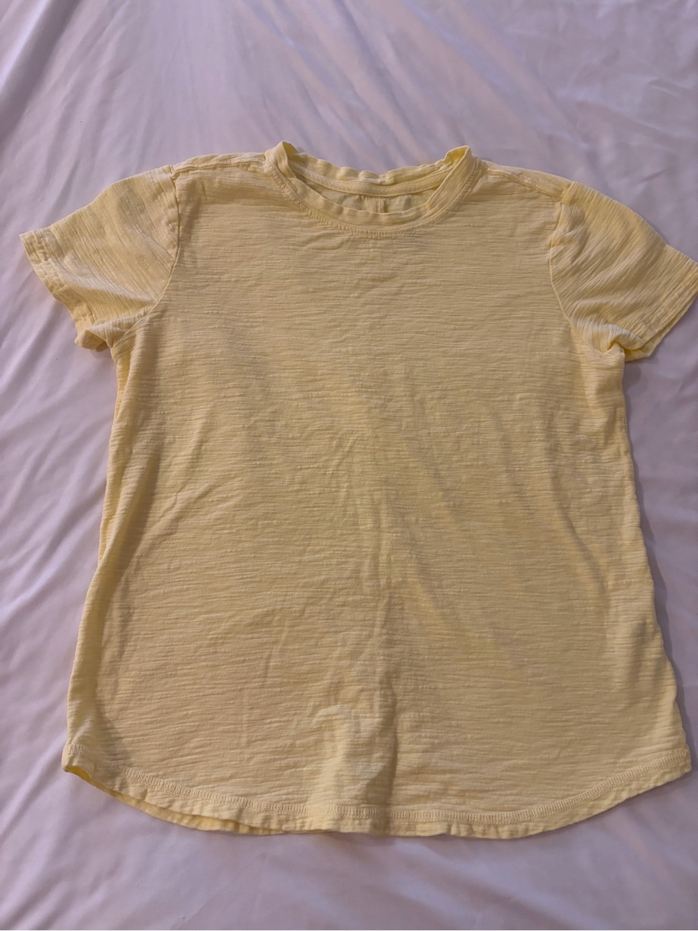 Pilcro Anthropologie Pale Yellow Crewneck Tee - Picture 5 of 6